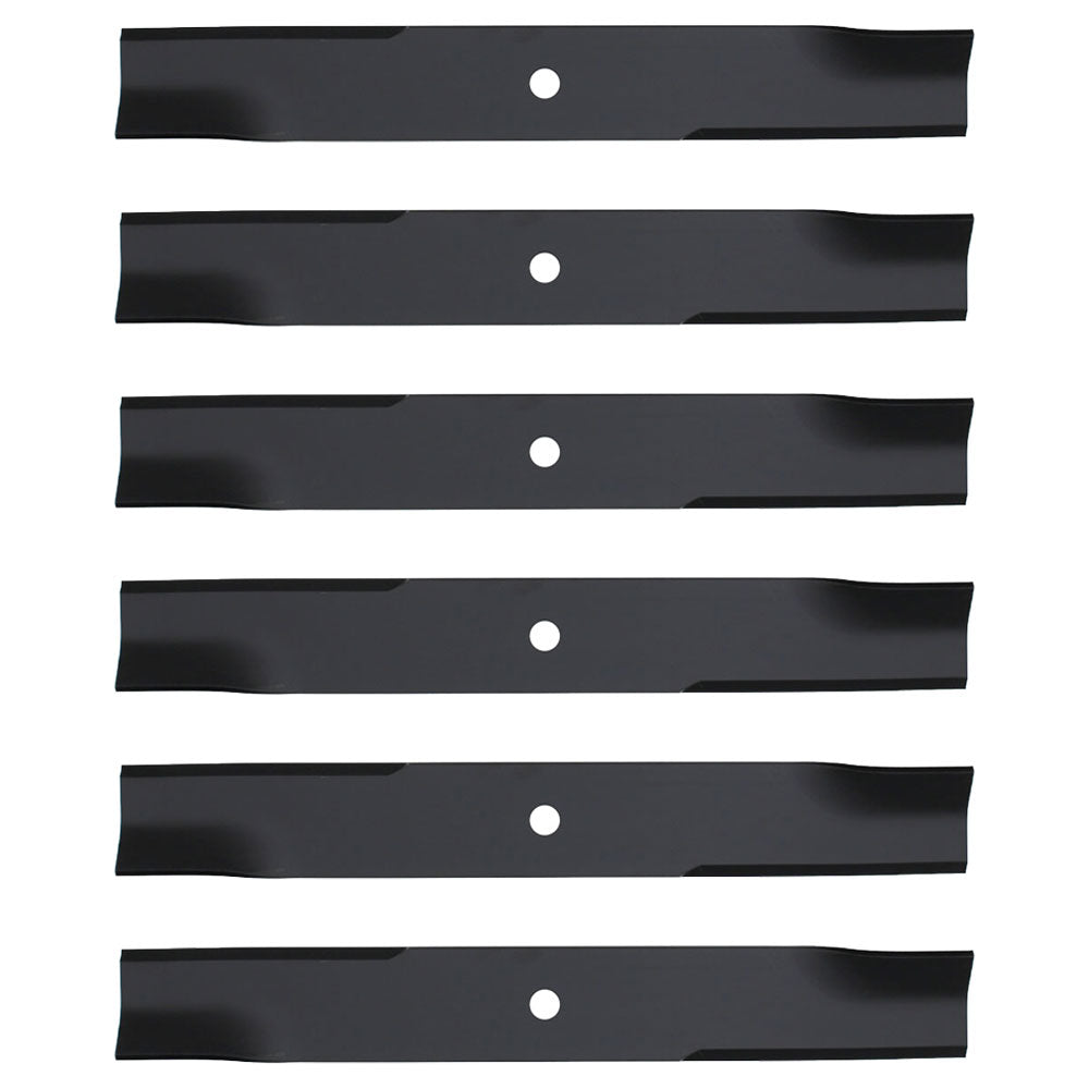 6-Pack 601124 797696 Fits Hi-Lift Blades fits Hustler XR7 Super Z & Hustler Z 54