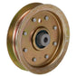 MTD Mower Idler Pulley 01004101 or 02004447 Flat with Flanges Fits Cub Cadet