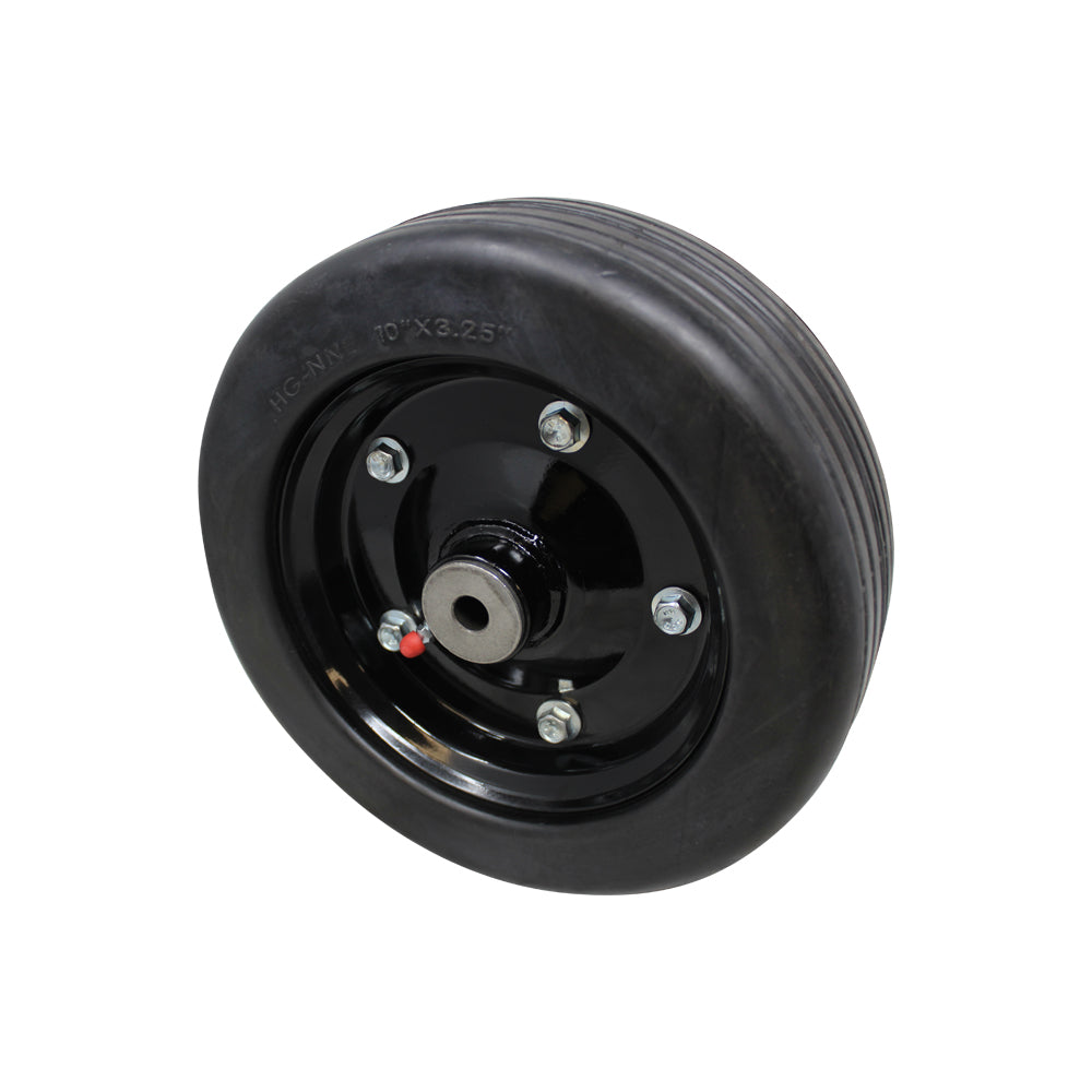 10"x 3.25" Solid Molded Ttire Finish Mower Wheel Fits 1/2" Axle