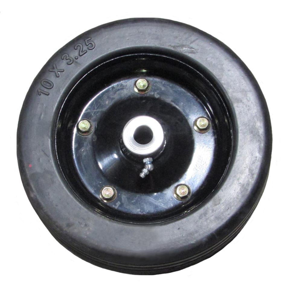 One New Aftermarket 10"x3.25" Solid Finish Mower Wheel Tire Fits Bush Hog 87750
