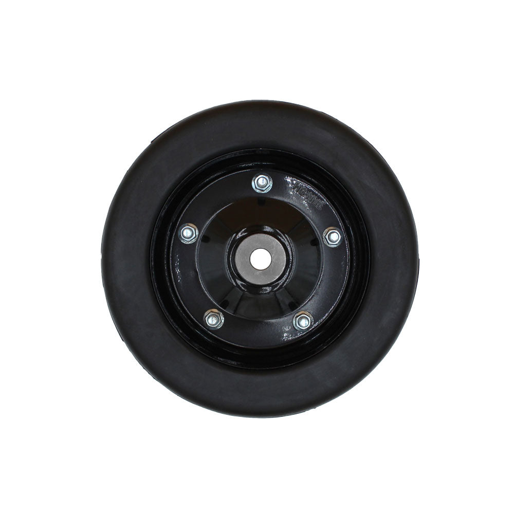 10" x 3.25" Finish Mower Wheel Solid Molded Tire W/ Bushings - Fits 5/8" Axle