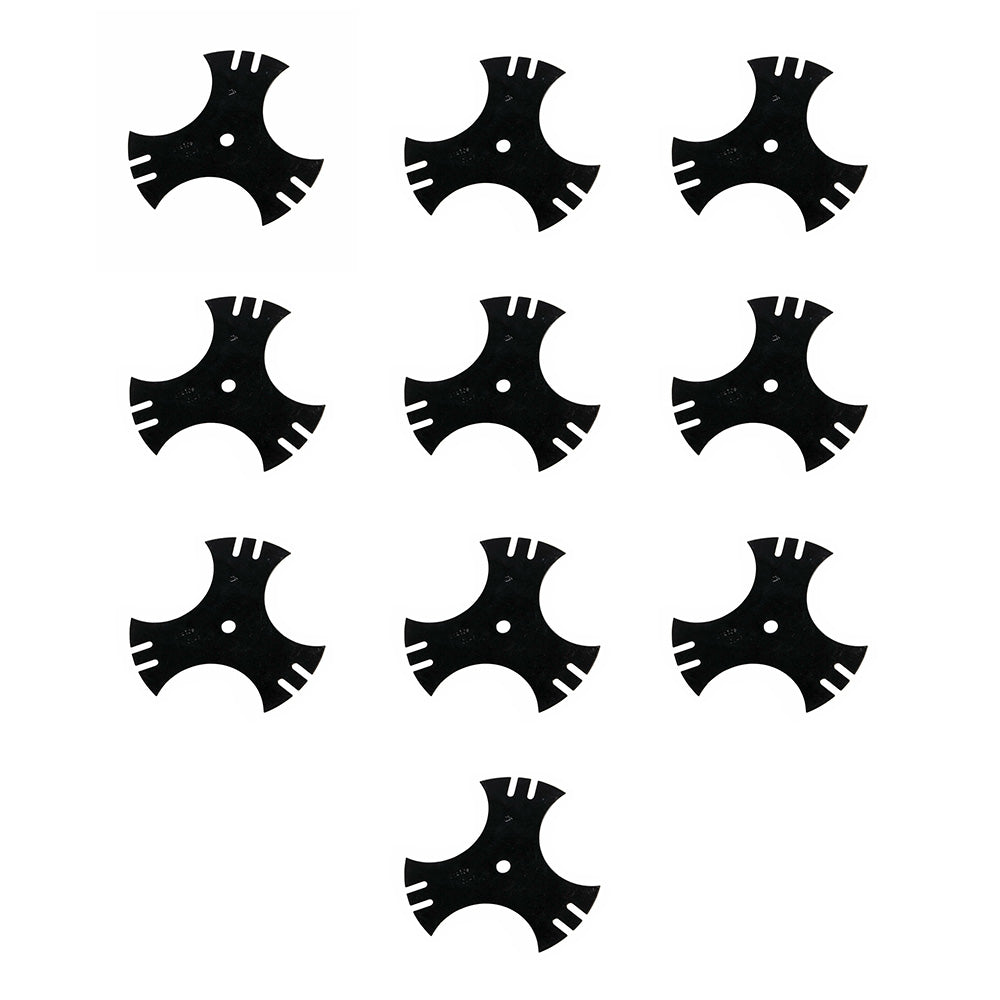 Qty 10: Tri Point Edger Blade Fits Troy Bilt Replaces 781-0748