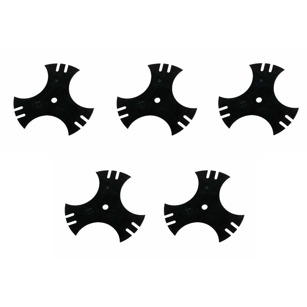 Qty 5: Tri Point Edger Blade Fits Oregon