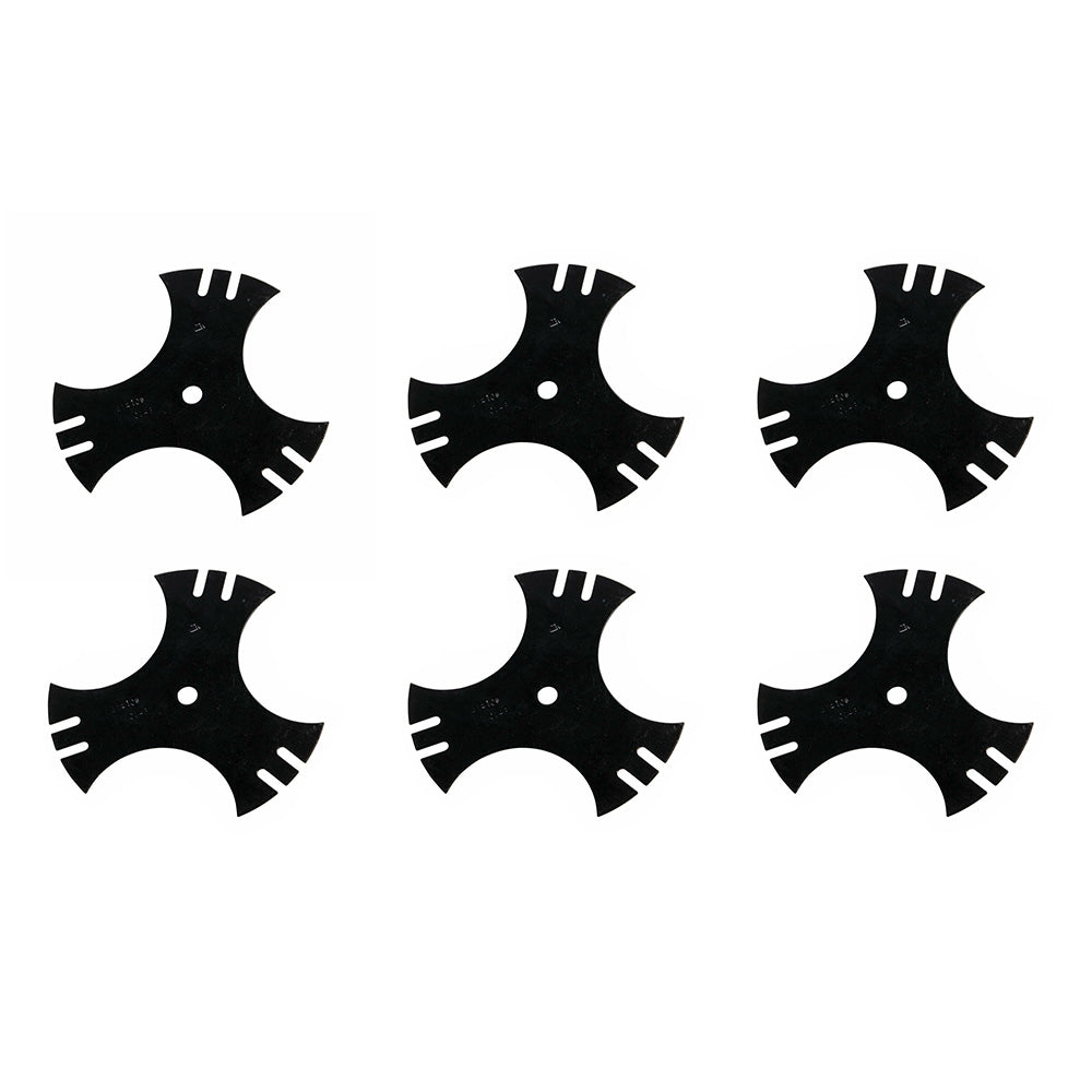 Qty 6: Tri Point Edger Blade Fits MTD