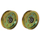 2pk Flat Idler Pulley Fits Husqvarna CT CTH 126 GTH2248 GTH250 Z4218 Z4824 53217