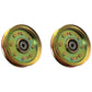 Qty 2: Flat Idler Pulley Fits Universal Products