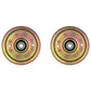 Qty 2: Flat Idler Pulley Fits AYP