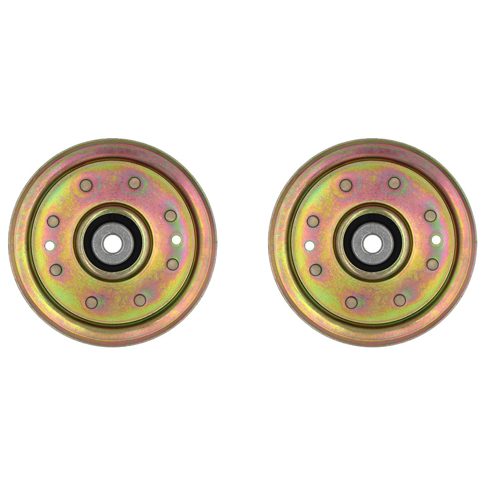 Qty 2: Flat Idler Pulley Fits Red Max Replaces 532175820