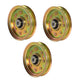 Qty 3: Flat Idler Pulley Fits Jonsered Replaces 532175820