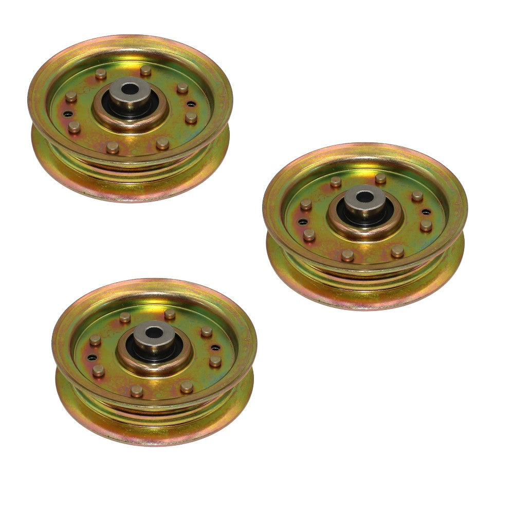 Qty 3: Flat Idler Pulley Fits Red Max Replaces 532175820