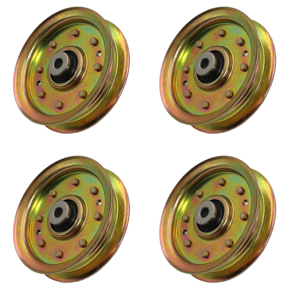 Qty 4: Flat Idler Pulley Fits Universal Products Replaces 107620