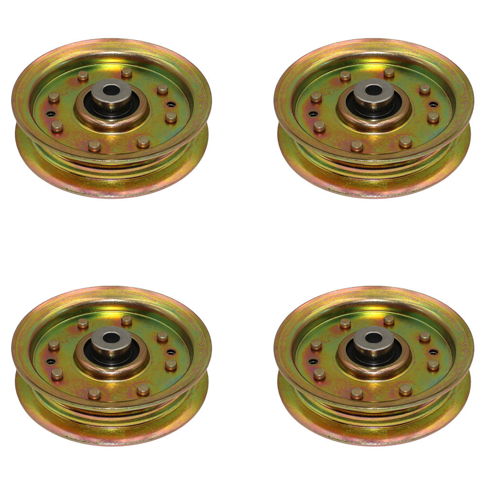 Qty 4: Flat Idler Pulley Fits Husqvarna Replaces 532175820