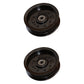 Qty 2: Flat Idler Pulley Fits Husqvarna Replaces 196104