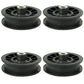 Qty 4: Flat Idler Pulley Fits Dixon Replaces 532194327