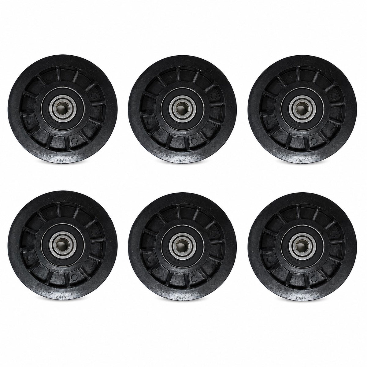 Qty. 6: Flat Idler Pulleys Fits Husqvarna Replaces 194327