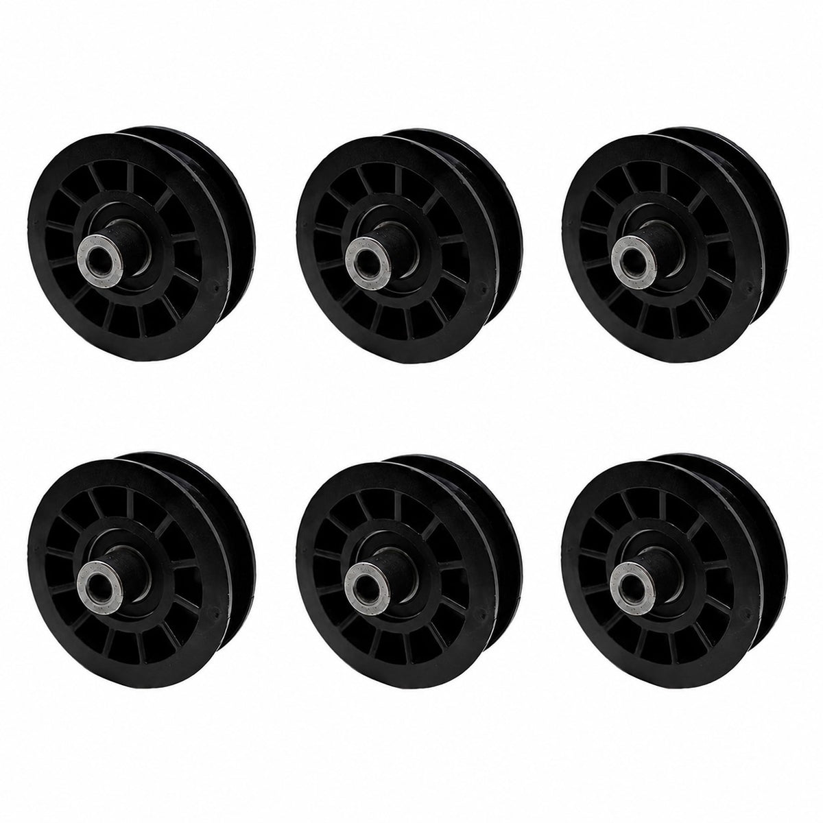 Qty. 6: Flat Idler Pulleys Fits Husqvarna Replaces 194327