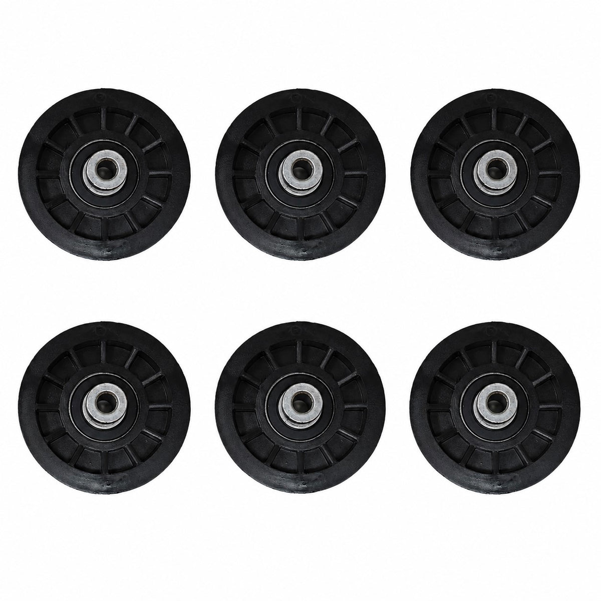 Qty. 6: Flat Idler Pulleys Fits Snapper Replaces 705080