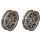 Qty 2: Flat Idler Pulley Fits Bad Boy Replaces 033-6001-00