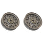 Set of (2) Flat Idler Pulley 1/2"X 4-3/4" Fits Dixie Chopper 30224