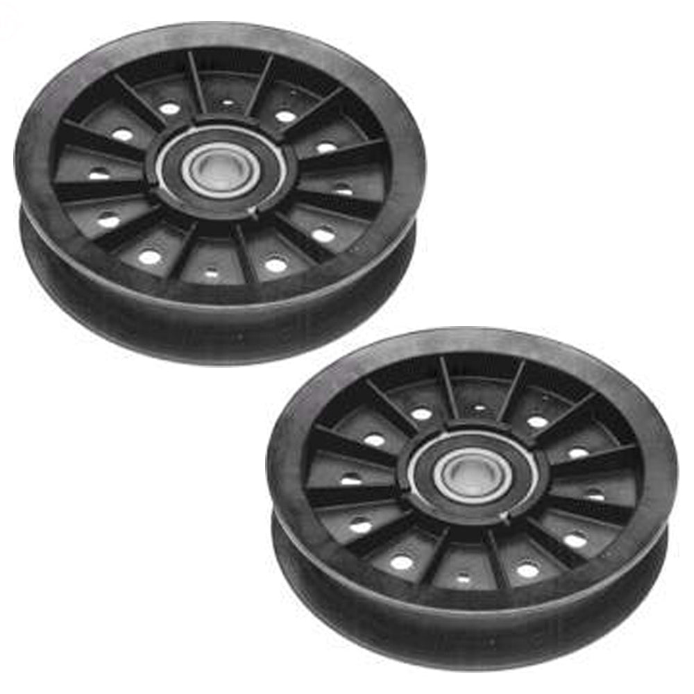 Qty 2: Flat Idler Pulley  Fits Ariens Replaces 07306100