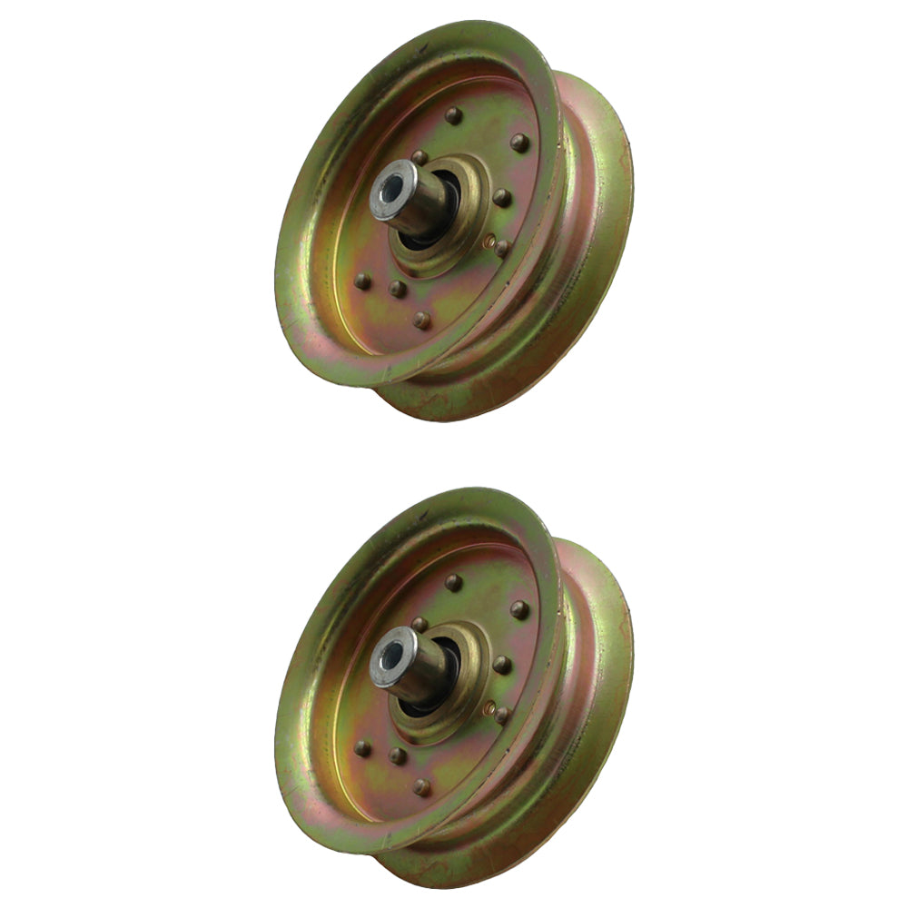 Qty (2) Idler Pulleys Fits AYP Replaces 196106
