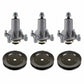 Qty 3: Spindle Assembly & Drive Pulley Fits Husqvarna Replaces 192870