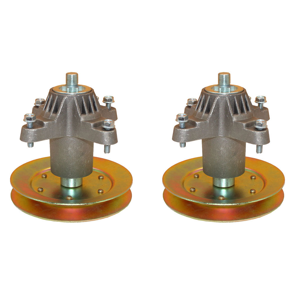2 Set Spindle Assembly W/Pulley for MTD Fits Cub Cadet Troy Bilt Fits Toro LX-42