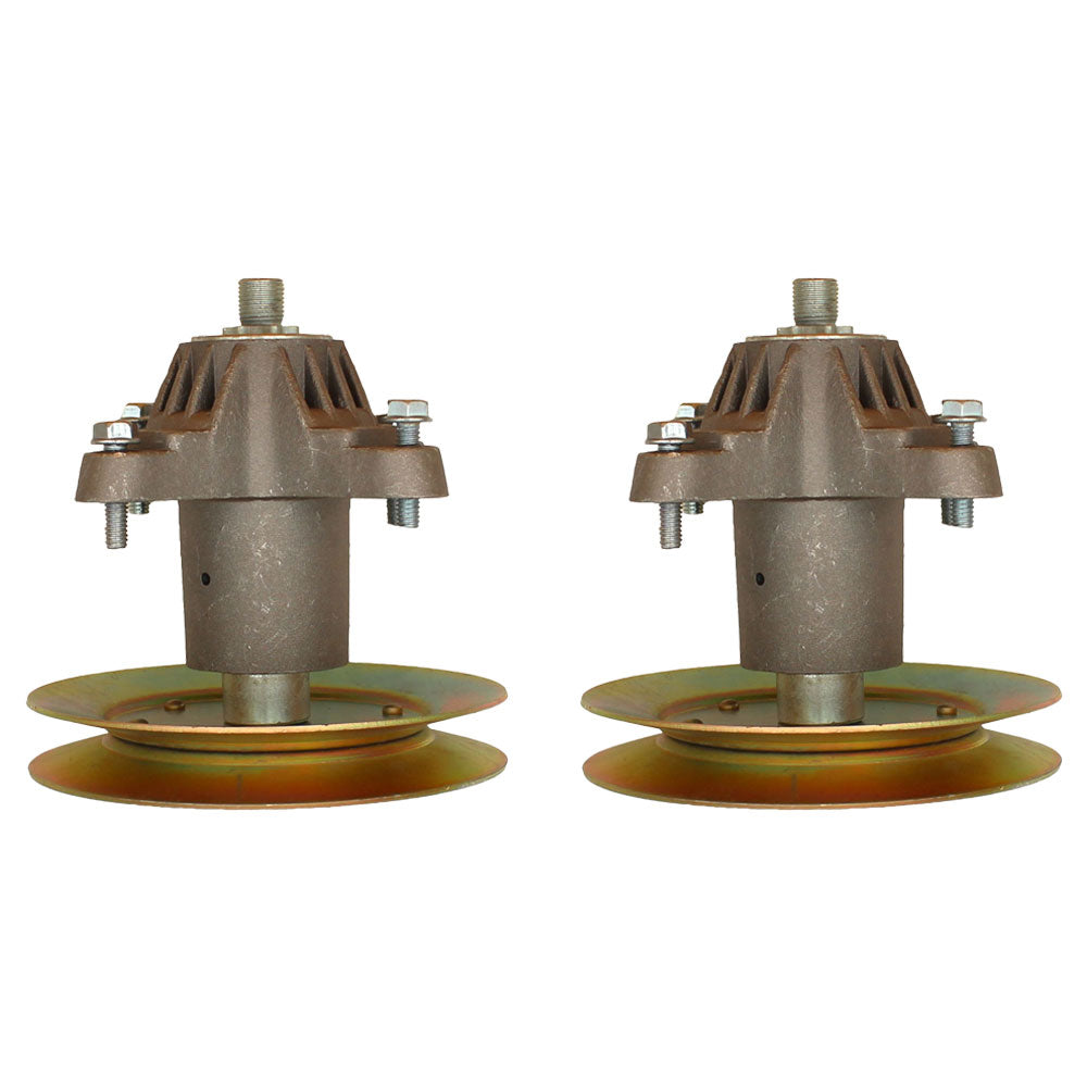 2 Set Spindle Assembly W/Pulley for MTD Fits Cub Cadet Troy Bilt Fits Toro LX-42