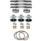 Fits Cub Cadet 54" RZT54 Deck Rebuild Kit Blade Spindles Pulleys Belt & Hardware
