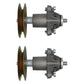 Qty 2: Spindle Assembly
 Fits Huskee Replaces 618-04608