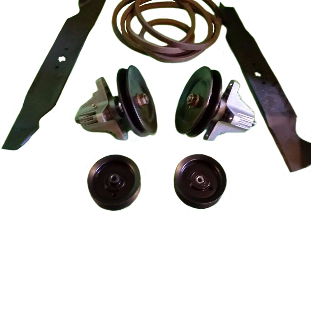 46" Mower Deck Spindles Blades Belt Idler Pulleys Fits Craftsman LT2000