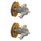 Qty 2: Spindle Assembly with Pulley
 Fits Yard Machine Replaces 618-04474