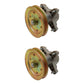 Qty 2: Spindle Assembly with Pulley
 Fits MTD Replaces 618-04474