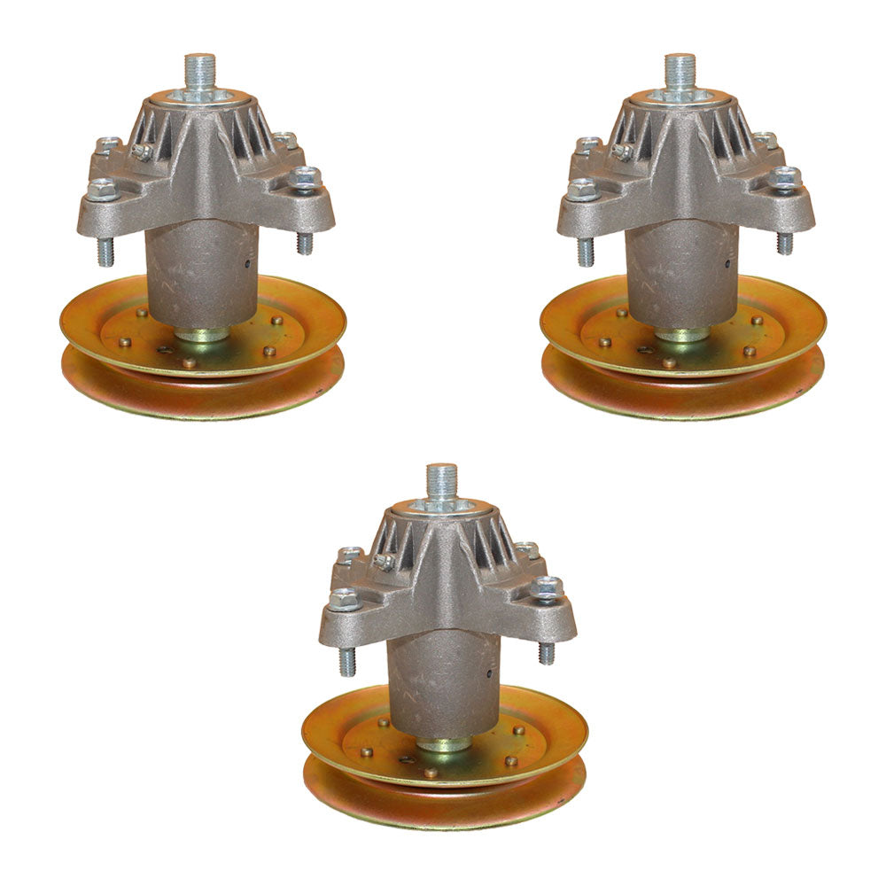 Qty 3: Spindle Assembly with Pulley
 Fits Murray Replaces LAS20-0026_x3