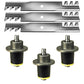 Mulching Blade & Deck Spindle Kit Fits Exmark Replaces 1-613112
