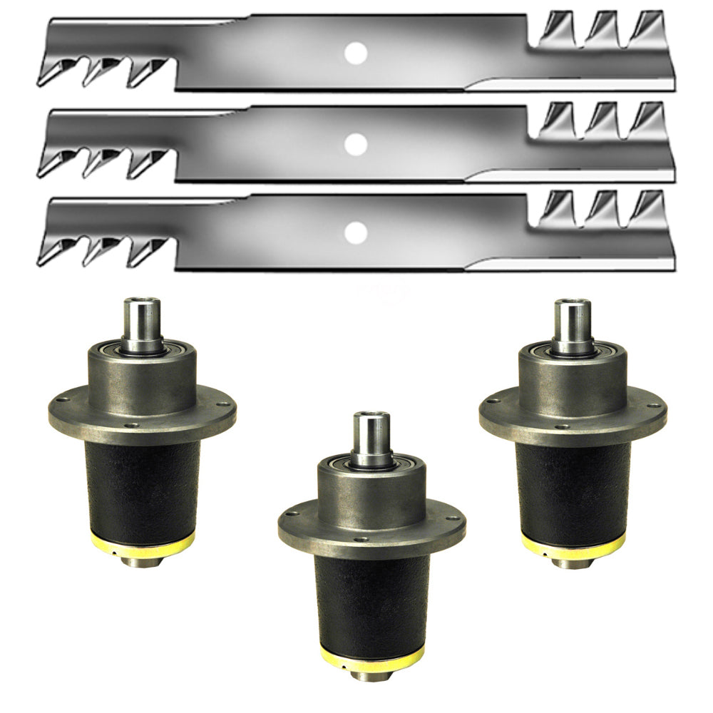 Mulching Blade & Deck Spindle Kit Fits Exmark Replaces 1-613112