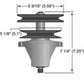 2 Spindle Assembly for MTD Lt5 Rt99 With 46" Deck 618-04134 918-04134