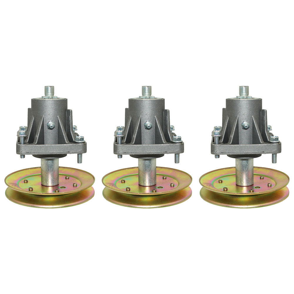 Set of 3 Mower Deck Spindles w/Bolts Fits Troy Bilt Replaces 618-0660