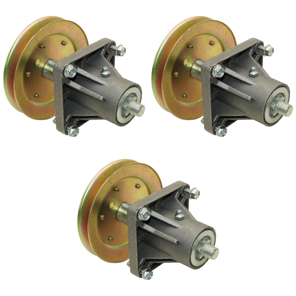 Set of 3 Mower Deck Spindles w/Bolts Fits MTD Replaces 618-0625A