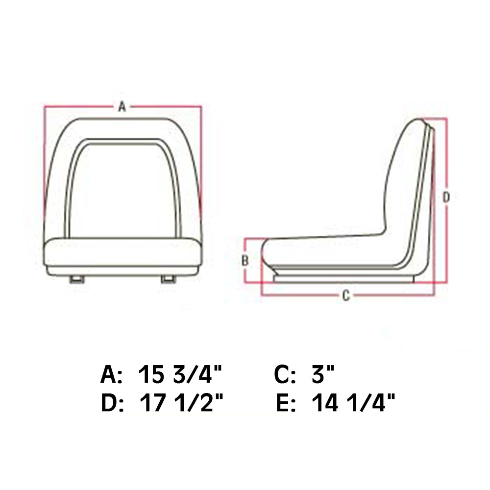 Lawn Garden Seat Slide Tracks LGS100BL for YANMAR LONG LANDINI VIGERON CARRARO