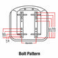 Black Seat with Slide Tracks Fits Minneapolis-Moline Replaces 3106006M91-1