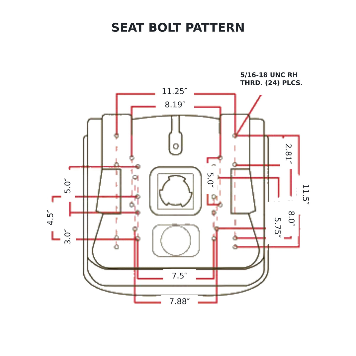 LGT100CAMO Camo Vinyl Seat Fits Bobcat Skid Steer Loader
