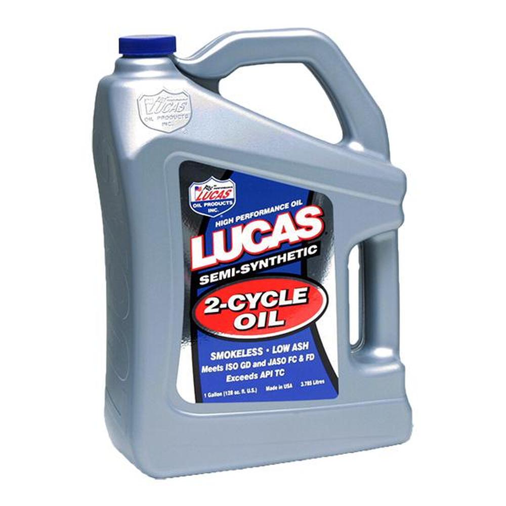 LUC10115 Semi-Synthetic 2-Cycle Oil - 1 Gallon Fits Lucas Oil & SeaFoam