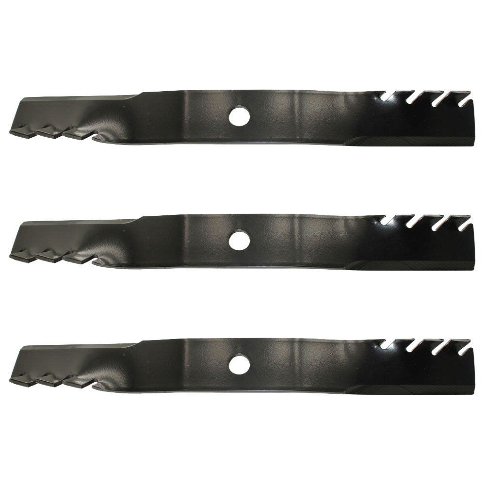 THREE MULCHING Blades Fits John Deere 60" 737 757 777 797 MOWER M128485 TCU15881