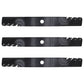 Set of 3 Lawn Mower Mulching Blades Fits John Deere 60" M128485 TCU15881