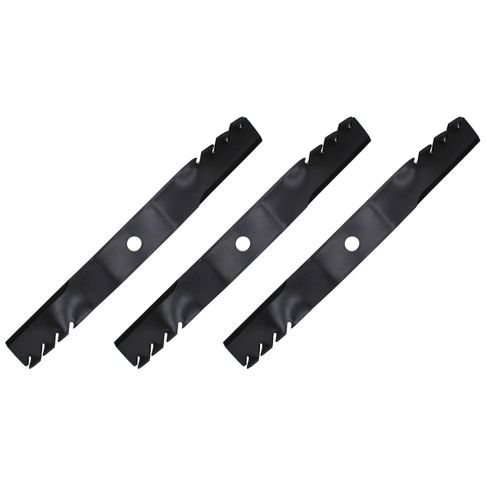 Set of 3 Lawn Mower Mulching Blades Fits John Deere 60" M128485 TCU15881