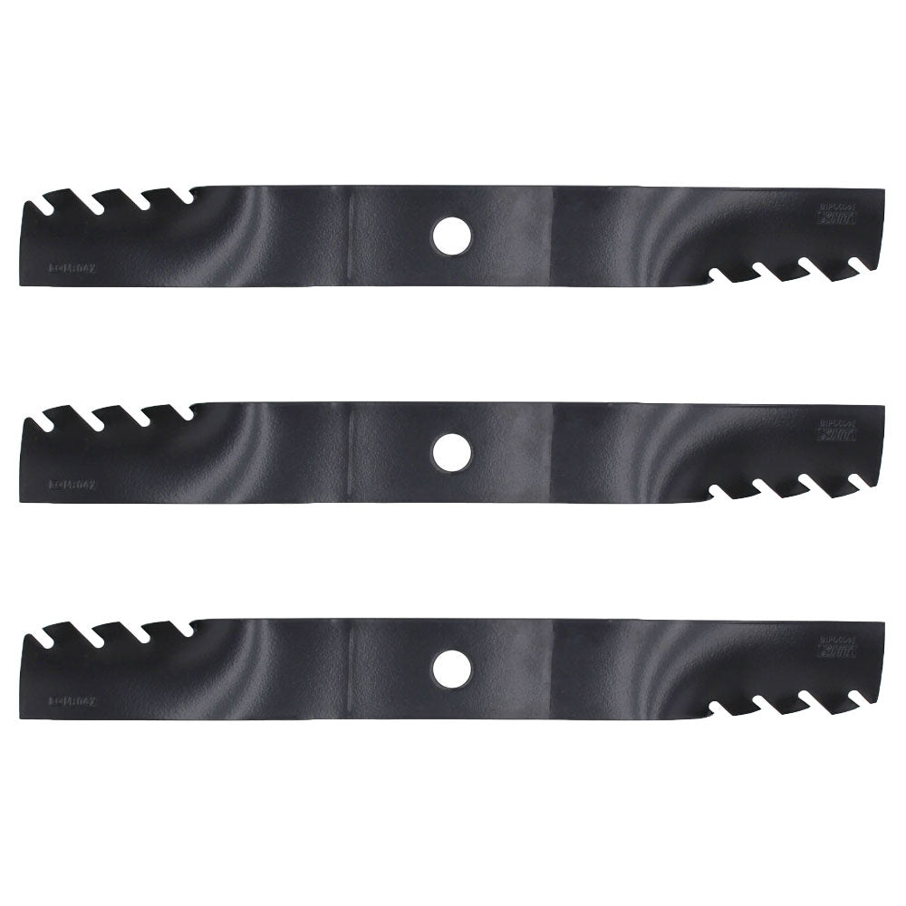 Set of 3 Lawn Mower Mulching Blades Fits John Deere 60" M128485 TCU15881