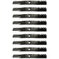 Qty 9: Toothed Mulching Blade Fits John Deere Replaces M128485