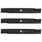 Set of 3 Mower Blades Fits John Deere X465 X475 X585 X744 X748 62" Deck M158112