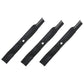 Set of 3 Mower Blades Fits John Deere Z465 Z535M Z540M 62" Deck M158112